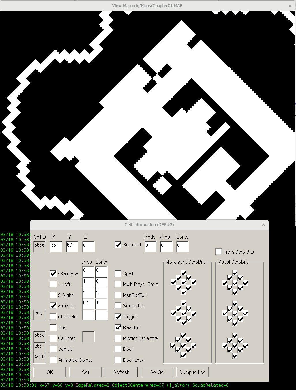 Pinning down cell index 9